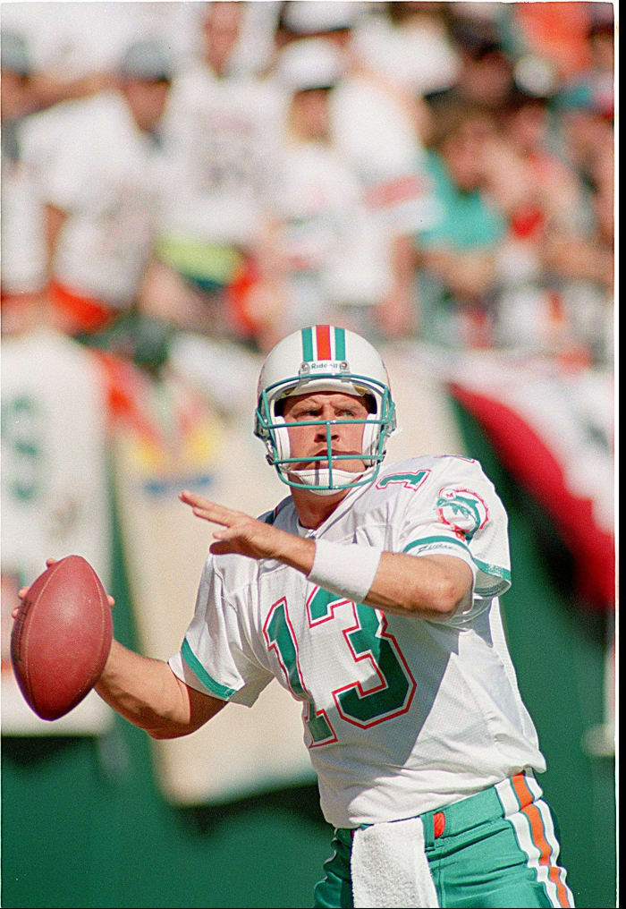 Dan Marino is the greatest quarterback in the history of the Dolphins, and it will take a special talent to dismount him from the top spot.